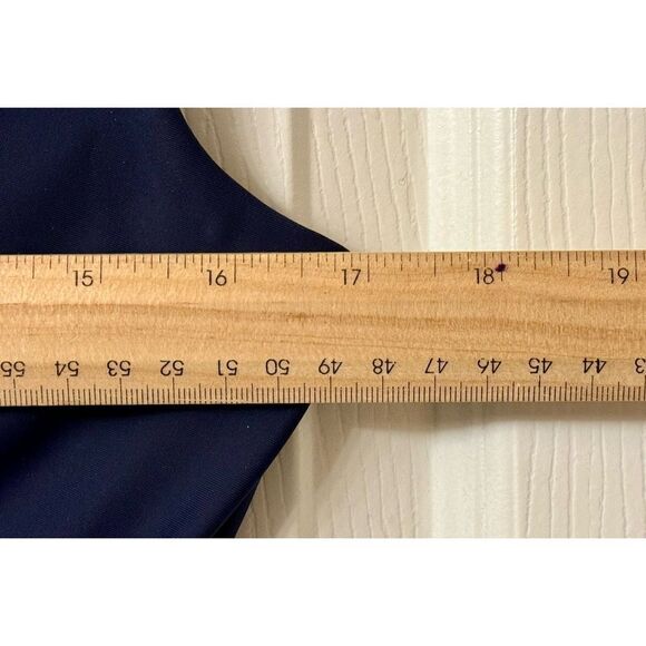 NWOT Alex Evenings Womens Embellished Faux Wrap Compression Dress W/Side Ruching - Picture 10 of 10